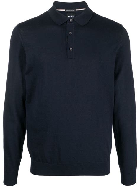 cheap hugo boss long sleeve polo